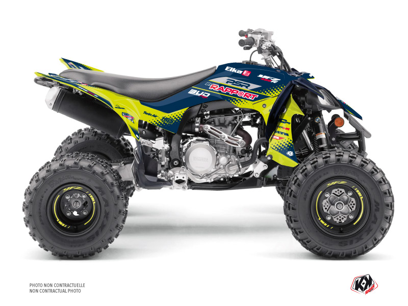 Kit Decor Quad Replica By Rapport K20 Yamaha 450 YFZ R Blu Giallo (2009-2013)