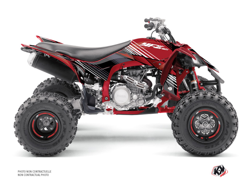 Kit Decor Quad Stripe Yamaha 450 YFZ R Rosso Nero (2014-2023)