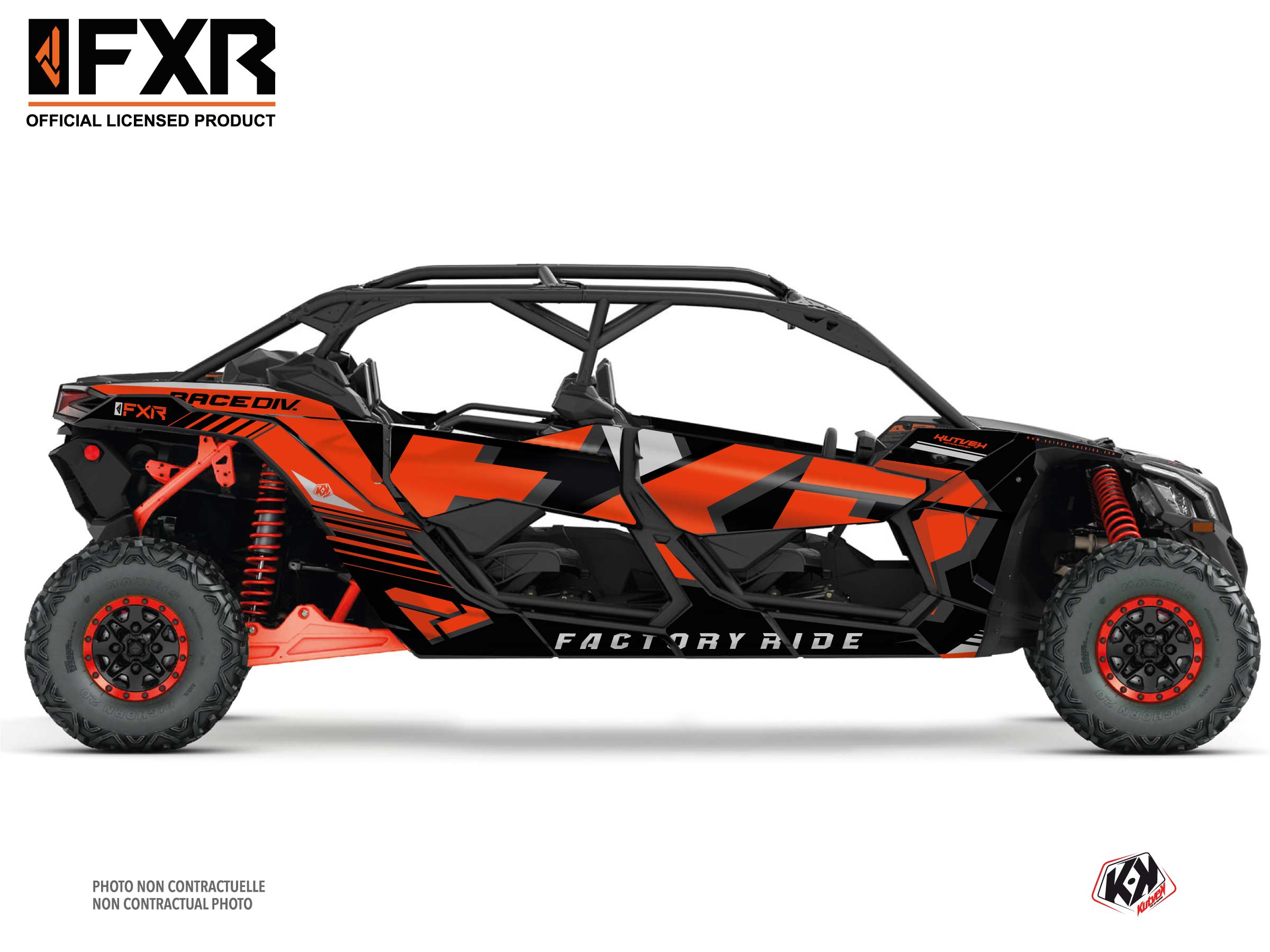 Kit Decor SSV FXR N1 Can Am Maverick X3 MAX Rosso (2017-2023)