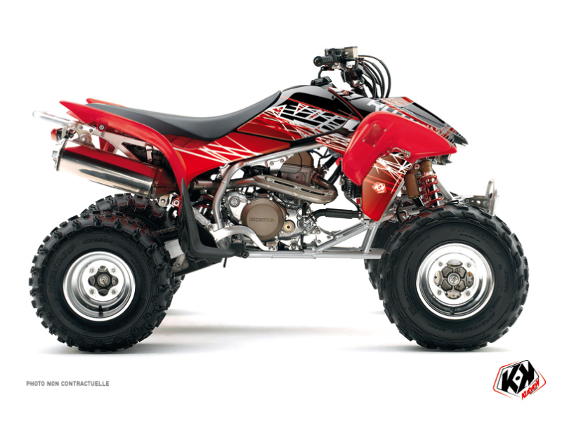 Kit Decorazione Quad Eraser Honda EX 400 Rosso Bianco (2008-2014)