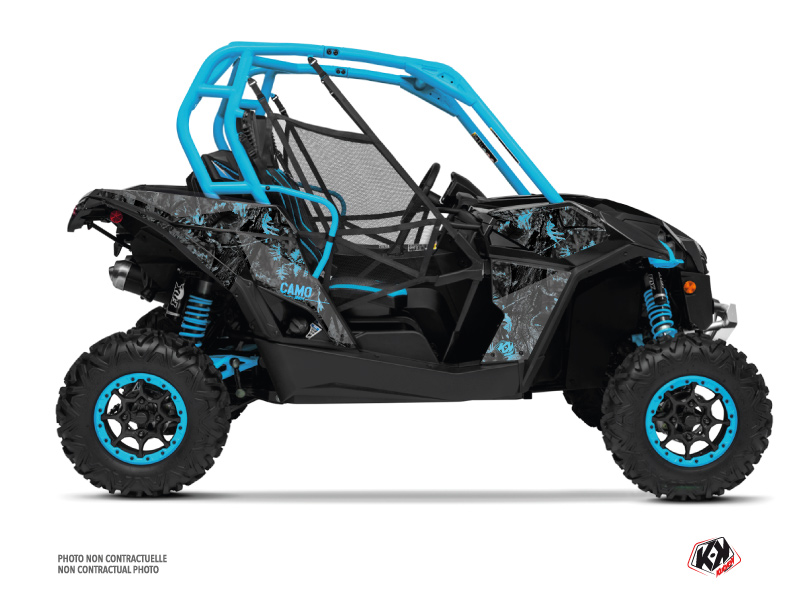 Kit Decor SSV Camo Can Am Maverick Nero Blu (2013-2017)
