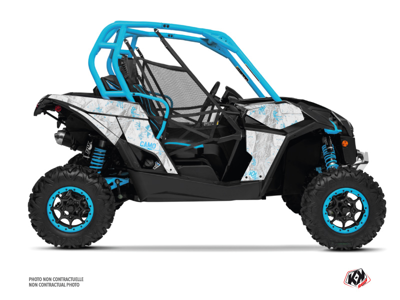 Kit Decor SSV Camo Can Am Maverick Bianco Blu (2013-2017)