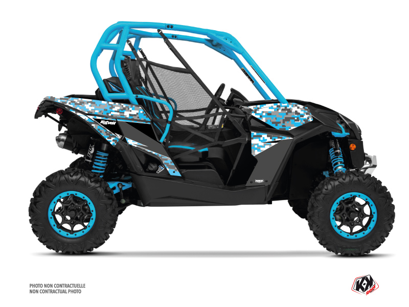Kit Decor SSV Predator Can Am Maverick Blu Bianco (2013-2017)