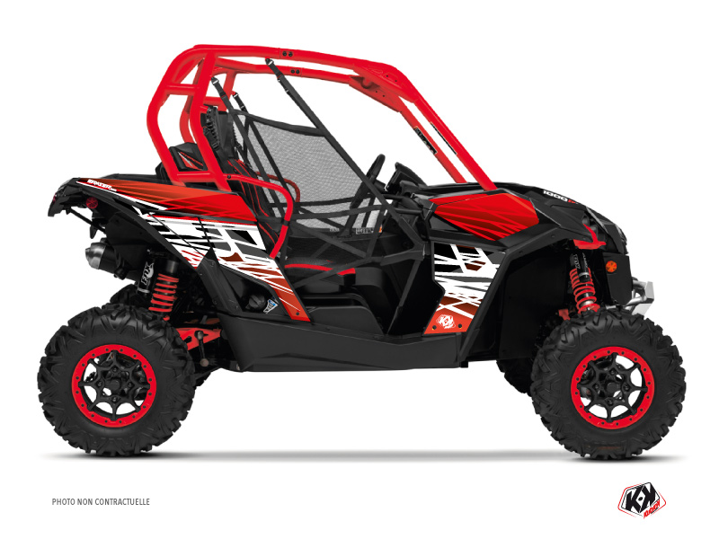 Kit Decor SSV Eraser Can Am Maverick Rosso Bianco (2013-2017)