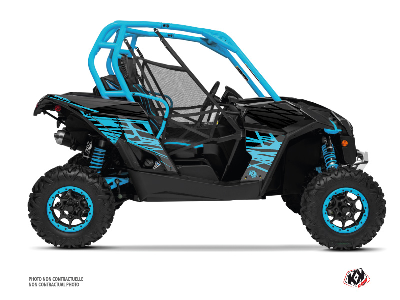 Kit Decor SSV Eraser Can Am Maverick Blu Grigio (2013-2017)