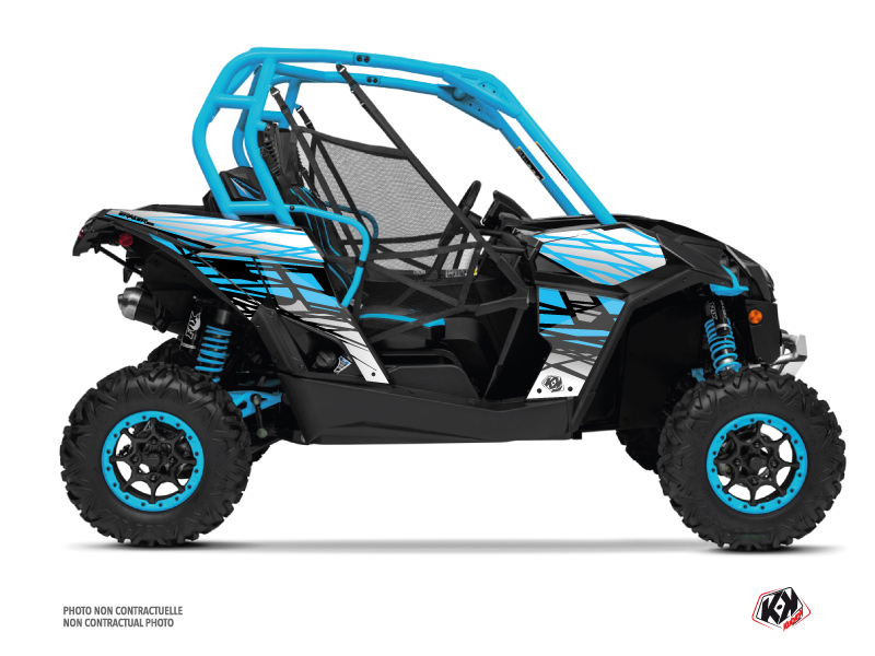 Kit Decor SSV Eraser Can Am Maverick Blu Bianco (2013-2017)