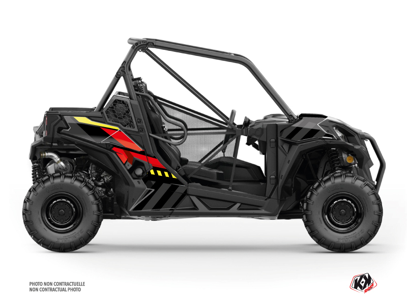 Kit Decor SSV Konkeror Can Am Maverick Trail Rosso Giallo (2018-2023)
