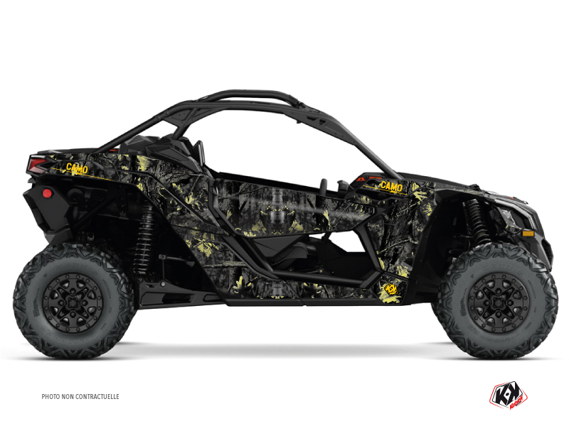 Kit Decor SSV Camo Can Am Maverick X3 Nero Giallo (2017-2023)