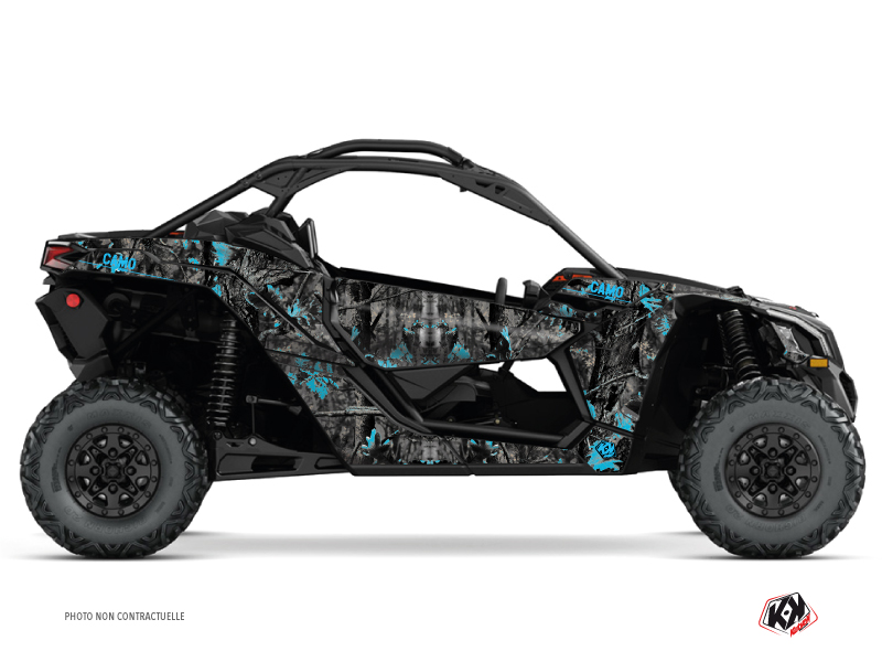 Kit Decor SSV Camo Can Am Maverick X3 Nero Blu (2017-2023)