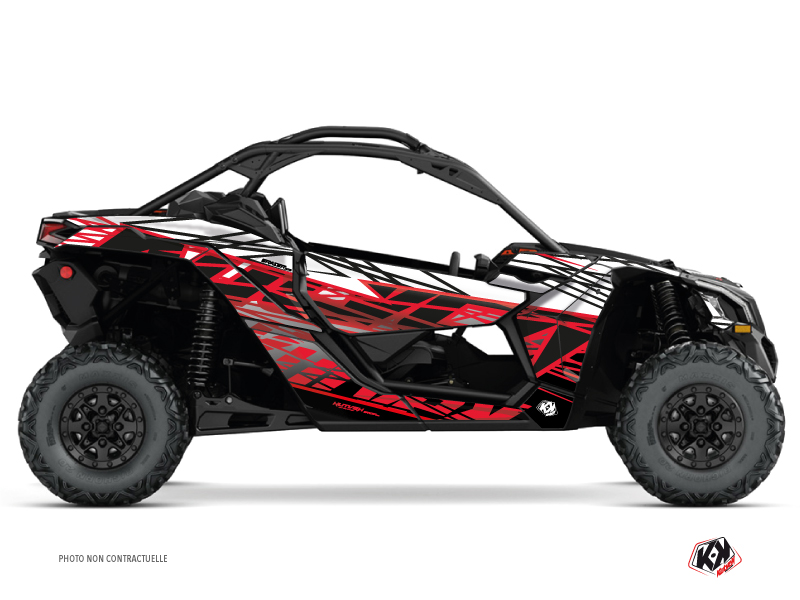 Kit Decor SSV Eraser Can Am Maverick X3 Nero Rosso (2017-2023)