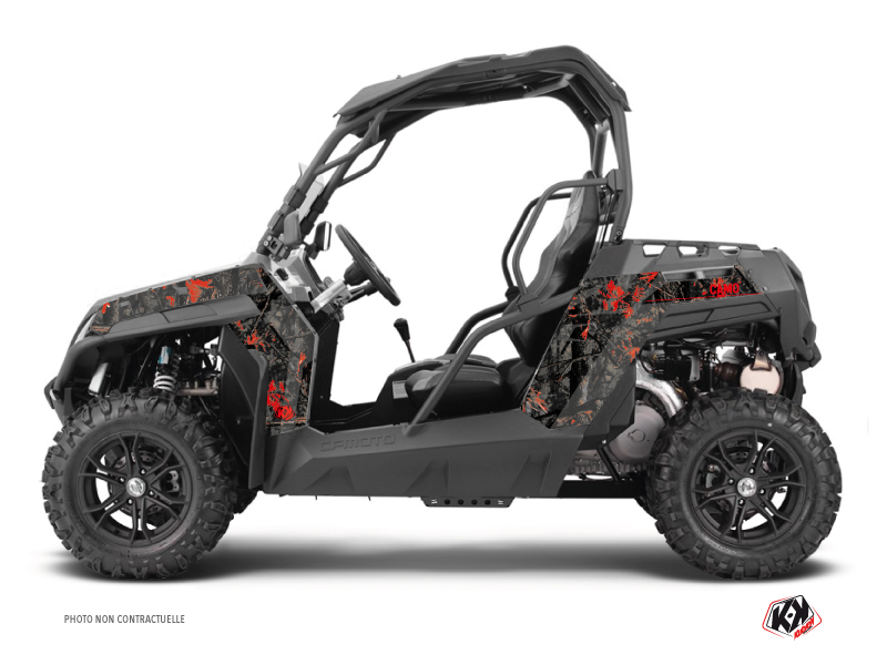 Kit Decor SSV Camo CF Moto Z Force 800 Nero Rosso (2013-2023)