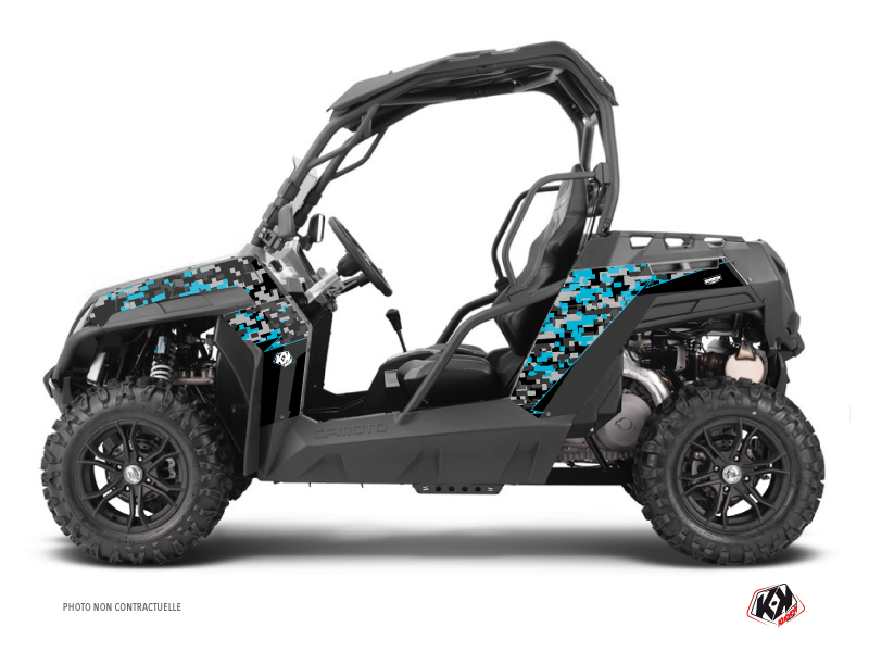 Kit Decor SSV Predator CF Moto Z Force 800 Nero Turchese (2013-2023)