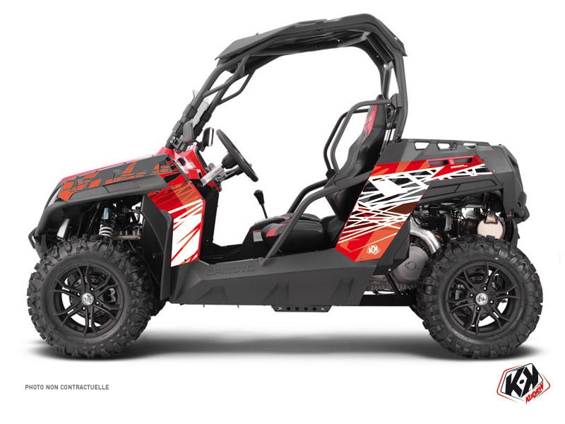 Kit Decor SSV Eraser CF Moto Z Force 800 Rosso Bianco (2013-2023)