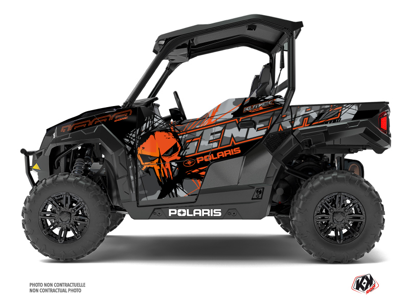 Kit Decor SSV Evil Polaris GENERAL 1000 Grigio Arancio (2016-2021)