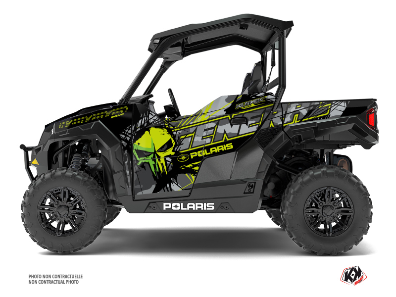 Kit Decor SSV Evil Polaris GENERAL 1000 Grigio Verde (2016-2021)