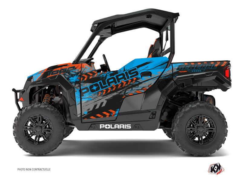 Kit Decor SSV Lifter Polaris GENERAL 1000 Arancione Blu (2016-2021)