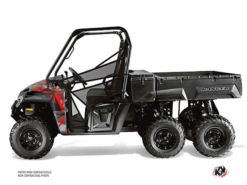 Kit Decor SSV Evil Polaris Ranger 6x6 Grigio Rosso (2014-2016)