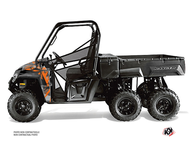 Kit Decor SSV Evil Polaris Ranger 6x6 Grigio Arancione (2014-2016)