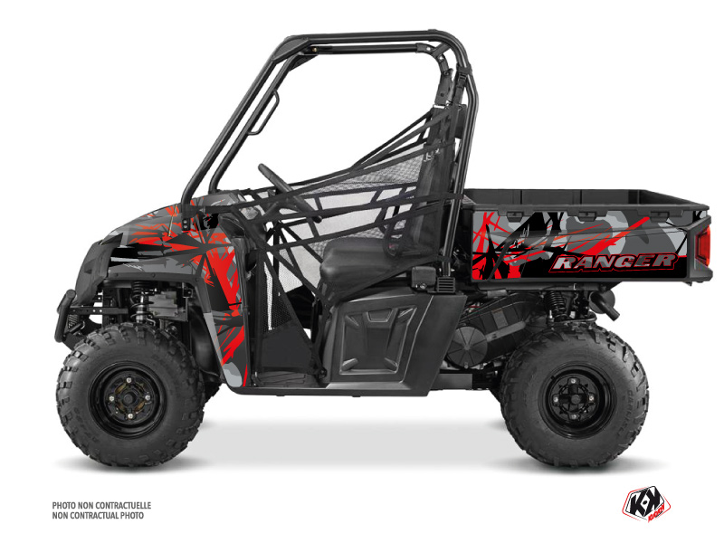 Kit Decor SSV Evil Polaris Ranger 570 FULL Grigio Rosso (2015)