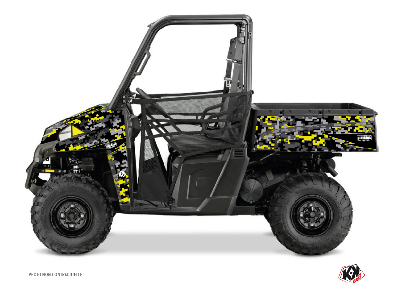 Kit Decor SSV Predator Polaris Ranger 900 XP Nero Grigio Giallo (2012-2015)