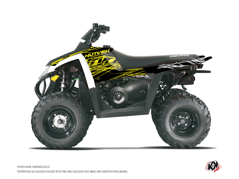 Kit Decor Quad Eraser Fluo Polaris Scrambler 500 Giallo (1997-2009)