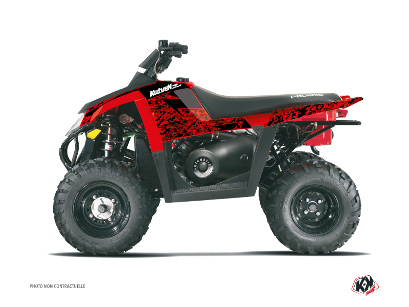 Kit Decorazione Quad Predator Polaris Scrambler 500 Rosso Nero (1997-2009)