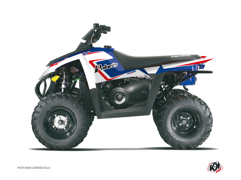Kit Decorazione Quad Vintage Polaris Scrambler 500 Blu (2010-2013)