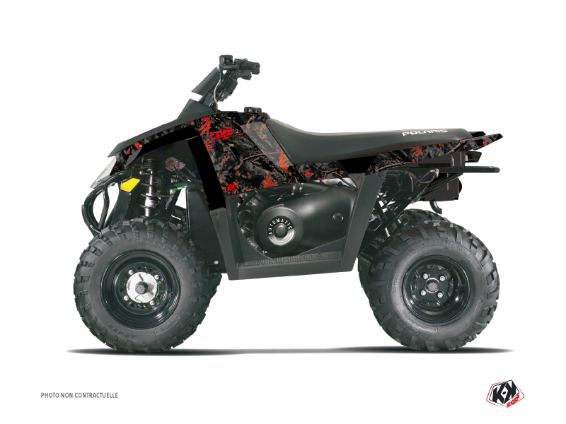 Kit Decor Quad Camo Polaris Scrambler 500 Nero Rosso (2010-2013)