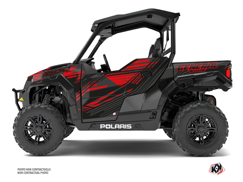 Kit Decor SSV Graphite Polaris GENERAL 1000 Nero Rosso (2022-2023)