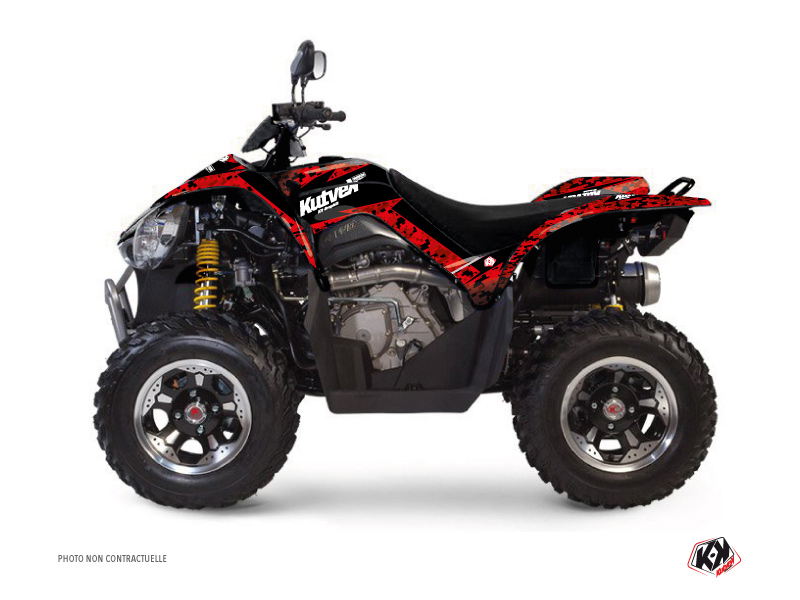 Kit Decor Quad Predator Kymco 450 MAXXER Rosso Nero (2010-2023)