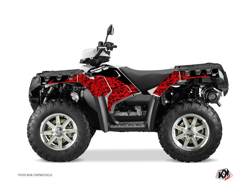Kit Decorazione Quad Predator Polaris 850 Sportsman Forest Rosso Nero (2017-2020)