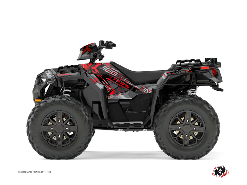 Kit Decorazione Quad Evil Polaris 850 Sportsman Forest Grigio Rosso (2021-2023)