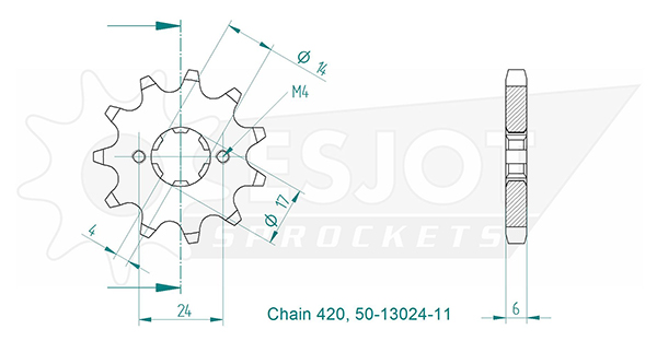 Pignone Esjot - 420 - 11 denti