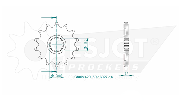 Esjot - Pignone - 420 - 14 denti