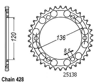 Corona TT - 428 - 57 Dent - Made in Germania