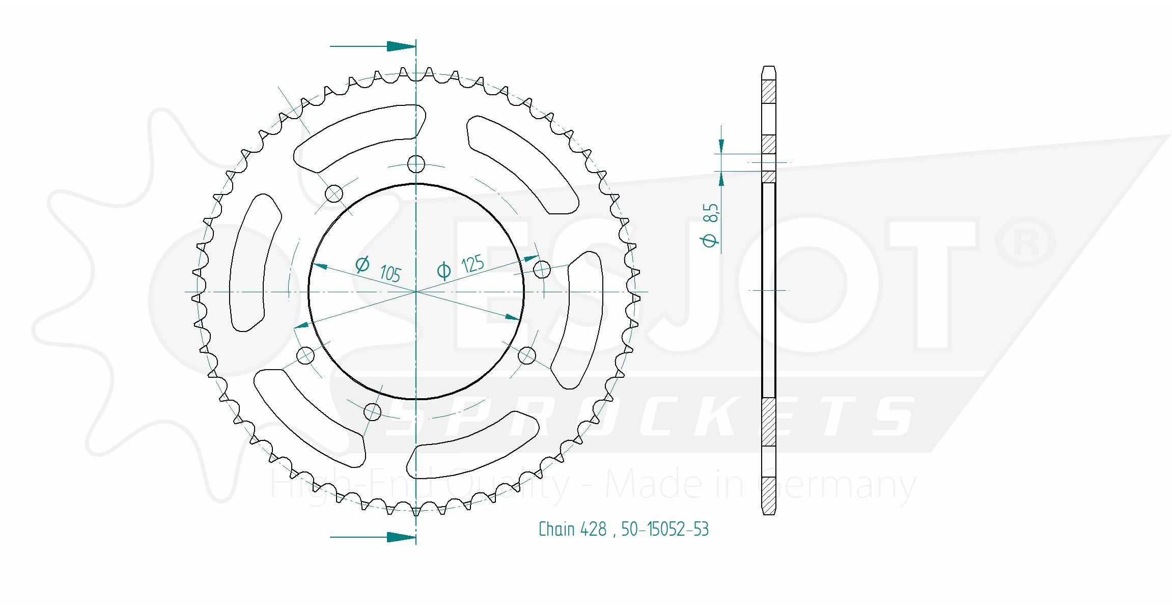 Corona - 428 - 53 denti - Made in Germania