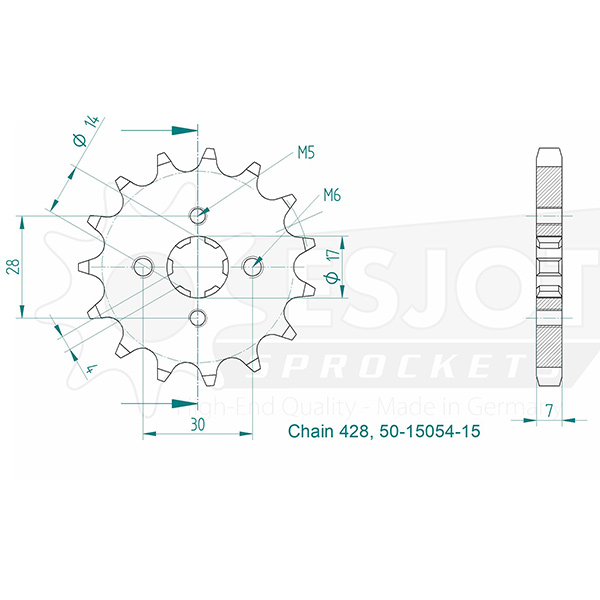 Pignone Esjot - 15 denti