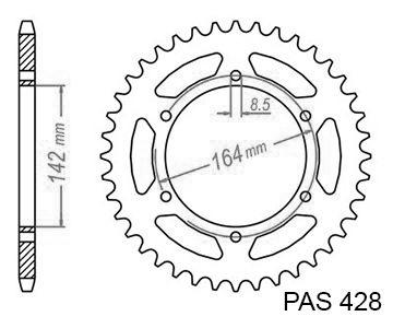 Corona Hyosung - 428 - 52 Denti - simile JTR1067 - Made in Germania