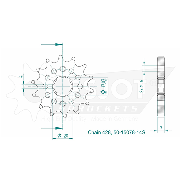 Esjot - Pignone - 428 - 14 denti