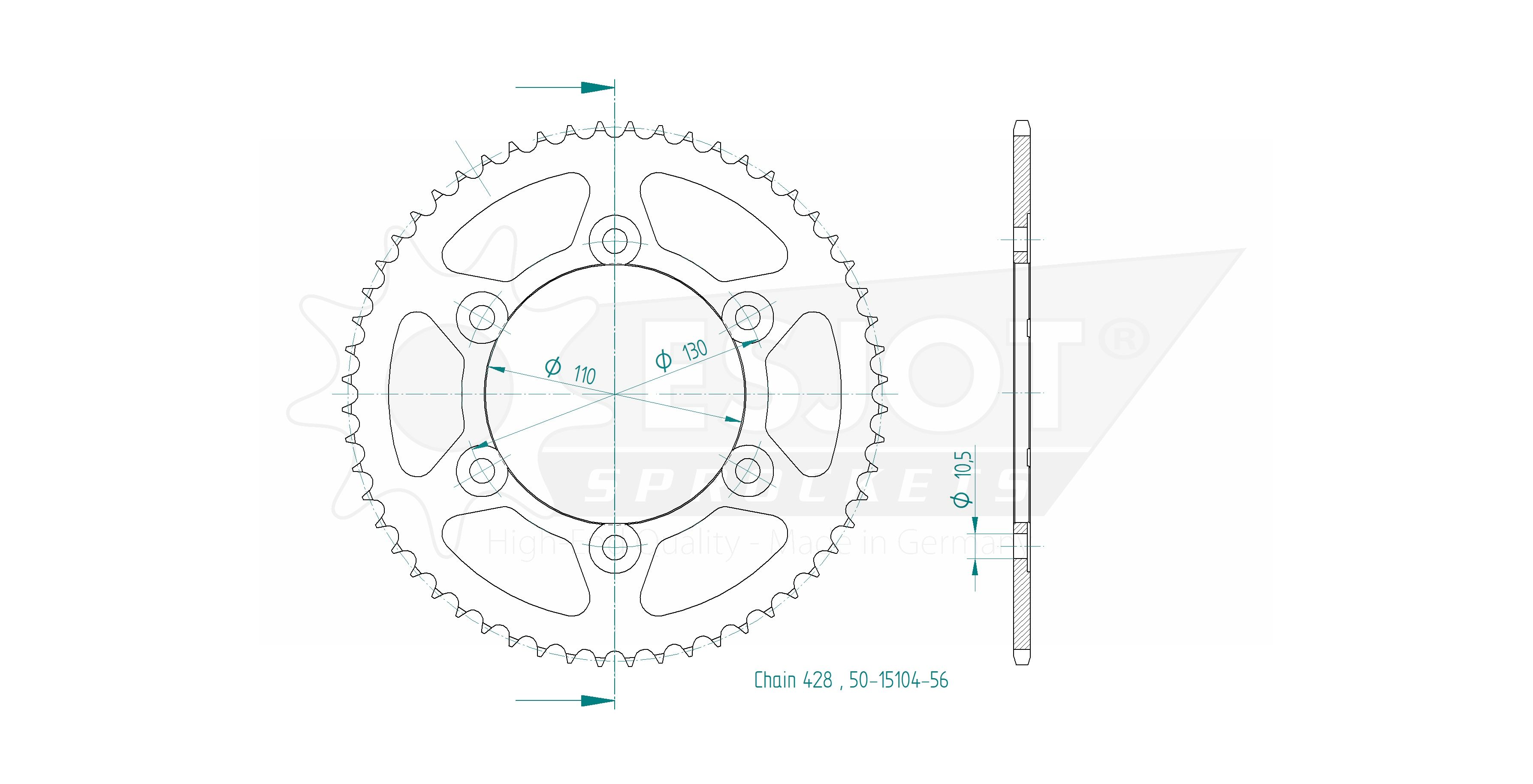 Esjot - Corona - 428 - 56 denti