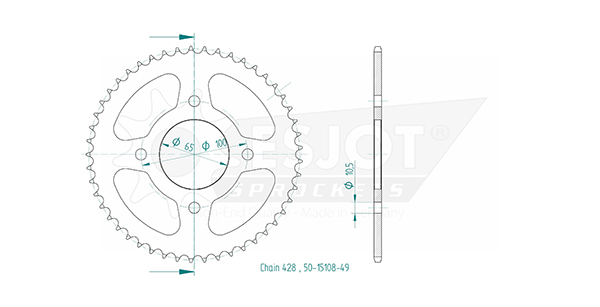 Esjot - Corona - 428 - 49 denti