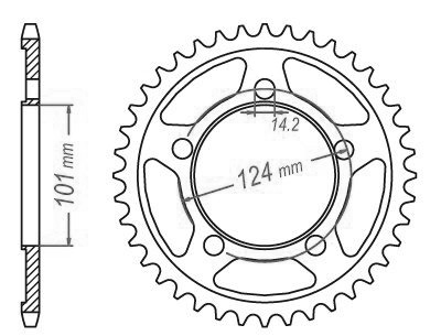 KTM Steel Crown - 525 - 41 Denti - simile JTR898 - Made in Germania