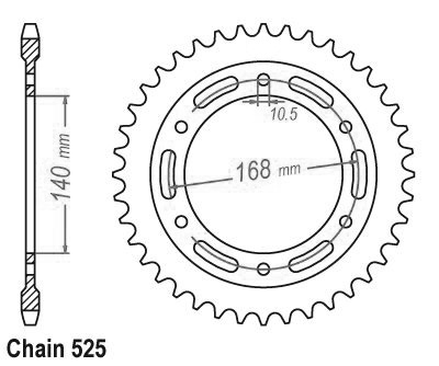 BMW Steel Crown - 525 - 41 denti - Made in Germania