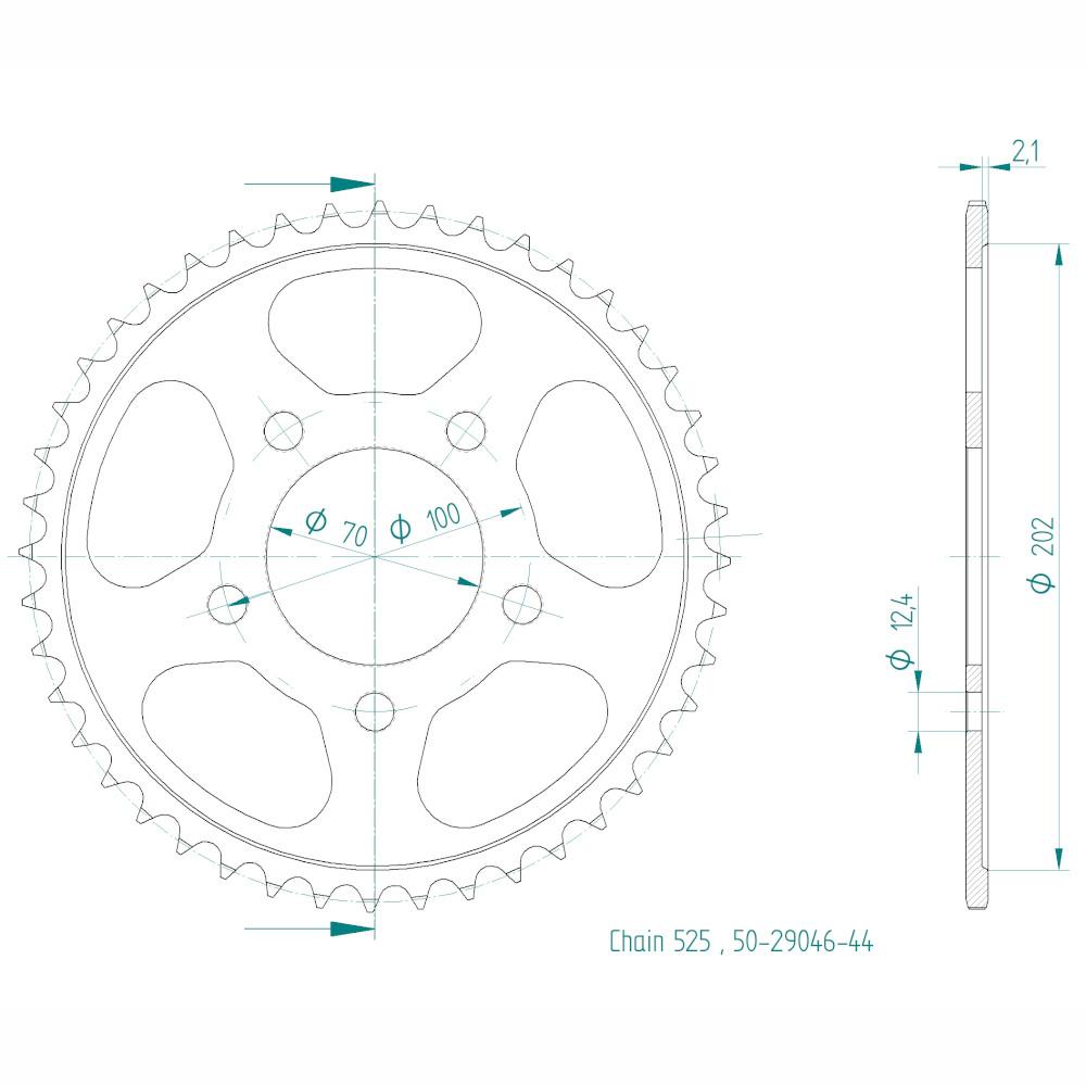 Corona - 525 - 44 denti - Made in Germania