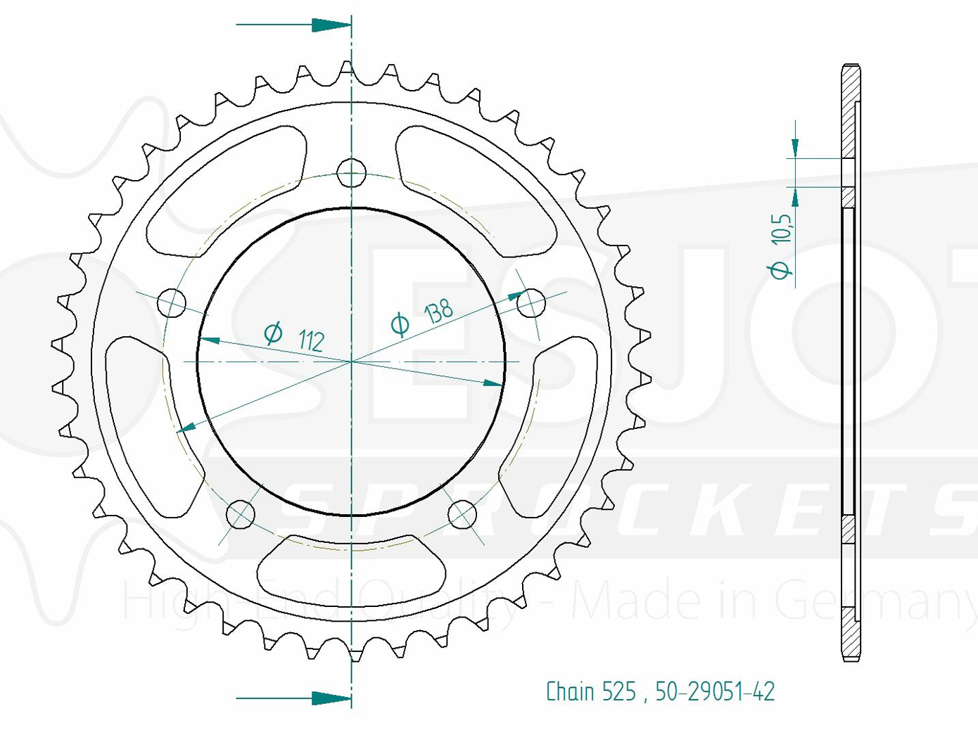 Corona - 525 - 42 denti - Made in Germania