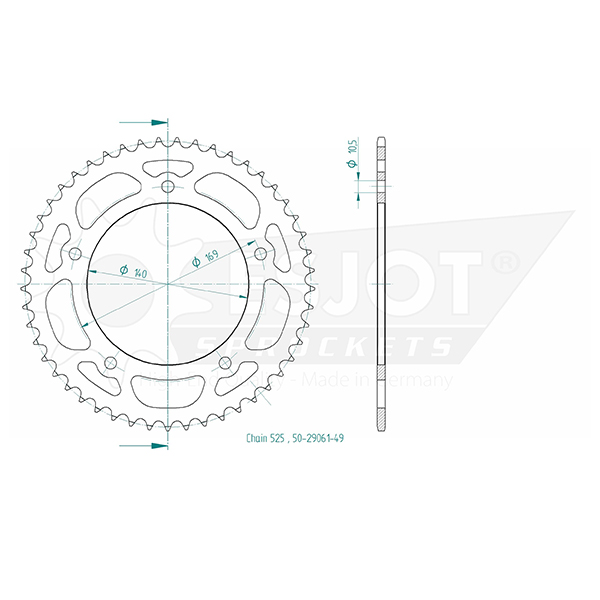 Esjot - Crown - 525 - 49 denti
