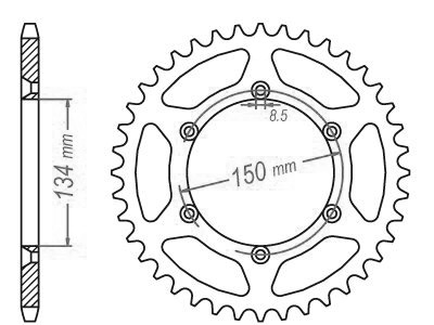 Acciaio Crown TT UltraLight Kawasaki - 520 - 51 Dent - simile JTR460 - Made in Germania