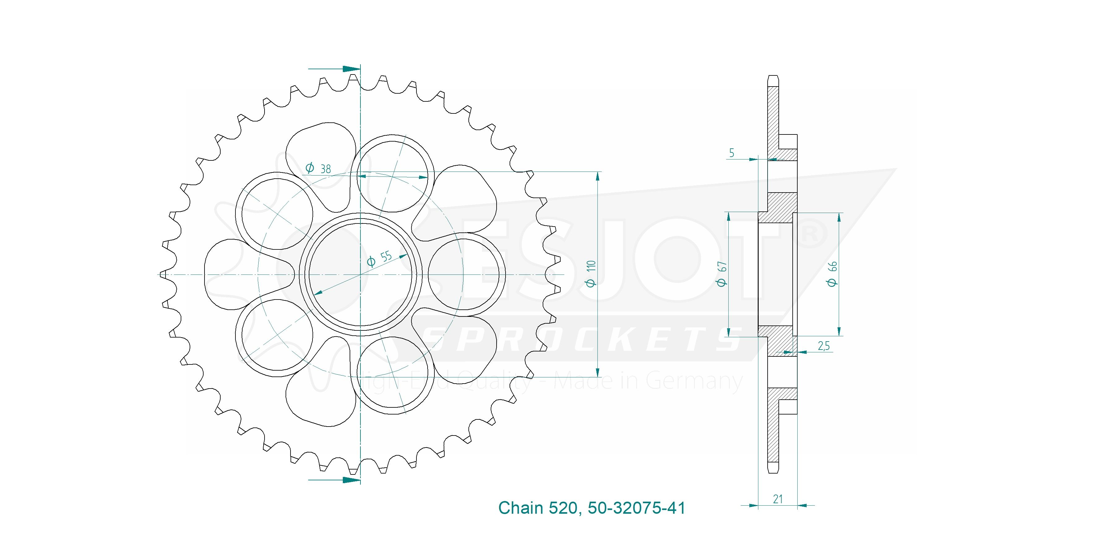 Corona - 520 - 41 denti - Made in Germania