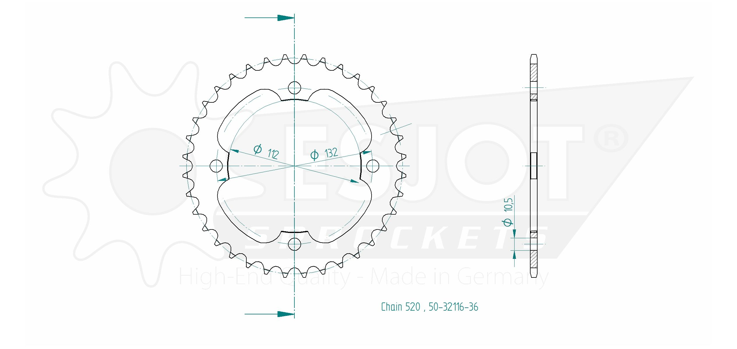 Corona - 520 - 36 denti - Made in Germania