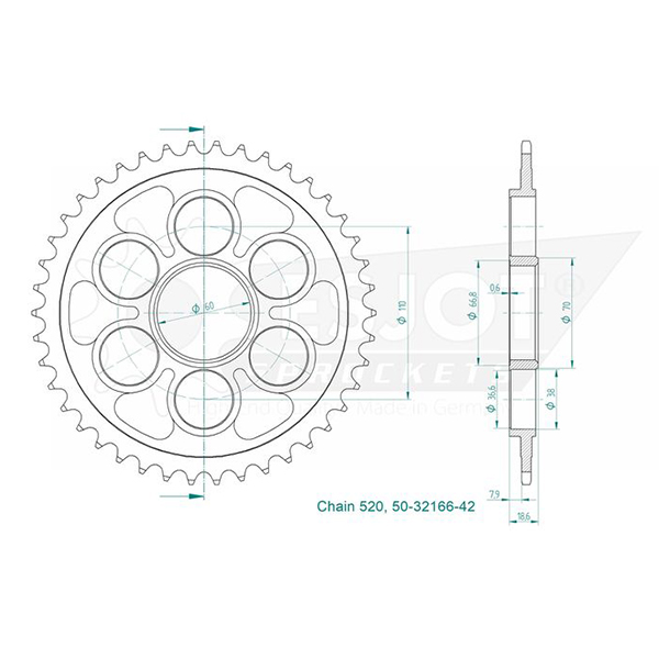 Esjot - Crown - 520 - 42 denti